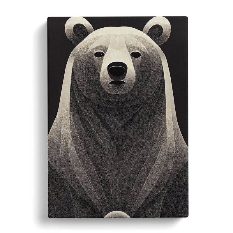 Bear Avant Garde - Wrapped Canvas, 76cm H x 50cm W x 3cm D