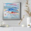 Waterway I - Peinture sur toile encadrée-252353530-252353532