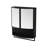 23.62"Modern Arched Glass Double-Door Wardrobe with Shatterproof Non-Glass Mirror-Double-Layer Storage,Open Shelf & Towel Rack-821977597