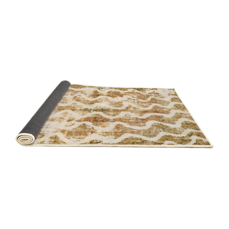 Tapis vert en laine Power Loom, Rond 5 pi