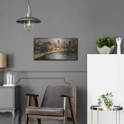 " New York By Lisima' By Luxe Portfolio, Metal Wall Art, 48"x24" " by Luxe Metal Portfolio