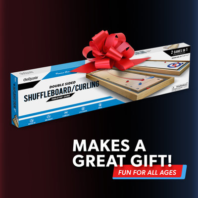 Jeu de société GoSports Shuffleboard and Curling 2 en 1