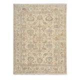 Hand-Knotted Ivory Area Rug