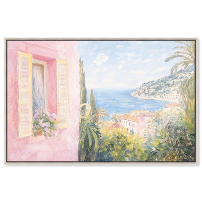 Toile rose méditerranéen par Art Remedy