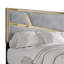 Lit plateforme double avec rangement en velours bleu marine-672306923-672306924