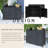 Wicker Outdoor Storage Cabinet With Tempered Glass Desktop-113473031
