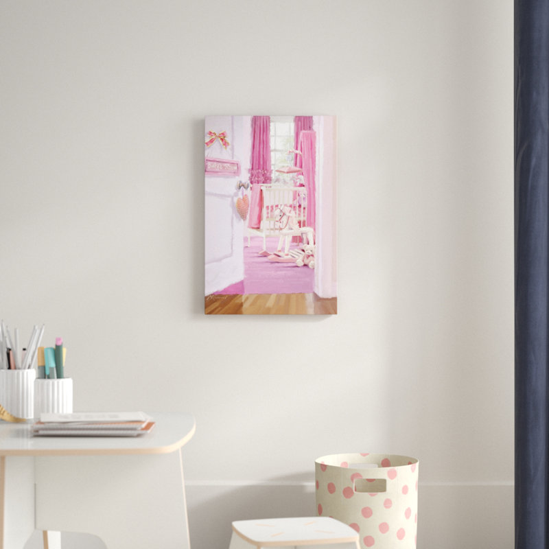 « fille room », art sur toile, H 19 po x l 12 po x P 2 po