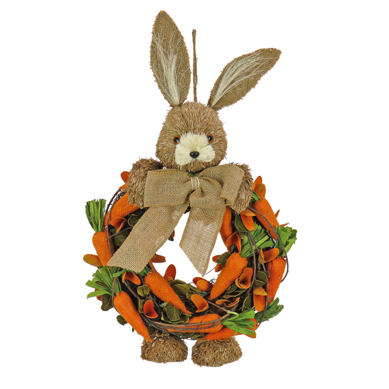 Couronne de lapin en toile de jute 20 "The Holiday Aisle®