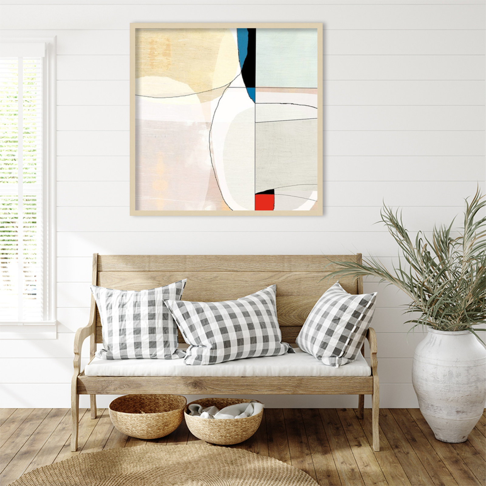 Flagler "Beholder No. 4" Print by Sisa Jasper, 33" H x 33" W, Brown