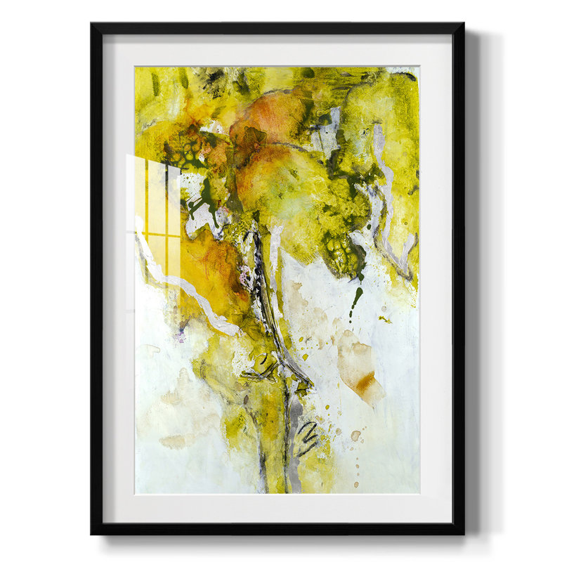 Golden Foliage II - impression encadrée, H 25,5 po x l 17,5 po, Noir