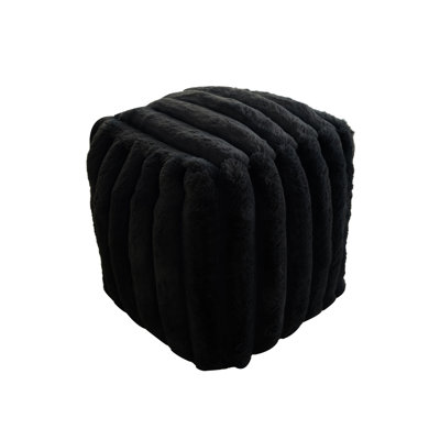 Magnuson Ultra Soft Ribbed Faux Fur Indoor Pouf