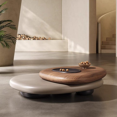Table basse en bois massif de style moderne