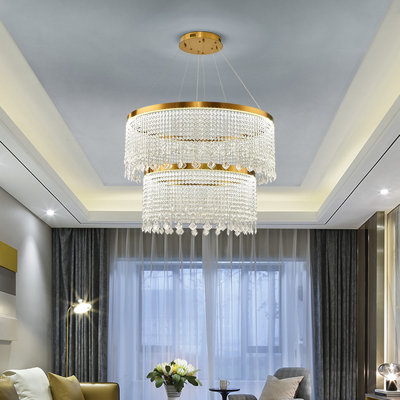 Catlyn 2 - Light Crystal Tiered LED Pendant