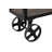 Black Metal Industrial Rolling Cart 3 Basket Drawers Console Table