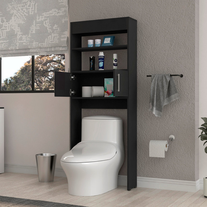 Armoire à 2 tablettes au-dessus de la toilette Wengue