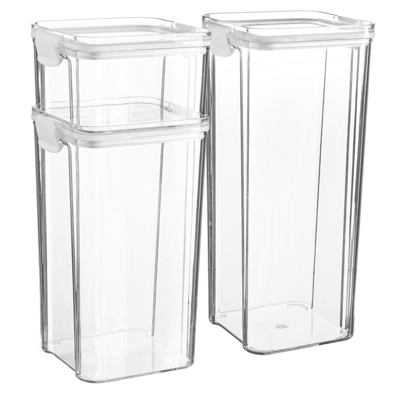 Argon Tableware Food Storage Container - Set of 3 - (3 Sizes), White