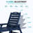 HDPE Outdoor Chaise Lounge, 5‑Position Adjustable Recliner with Rolling Wheels & Built‑In Cup Holder, Weather Resistant for Patio, Pool, Garden & Backyard-2108403212-2096513491