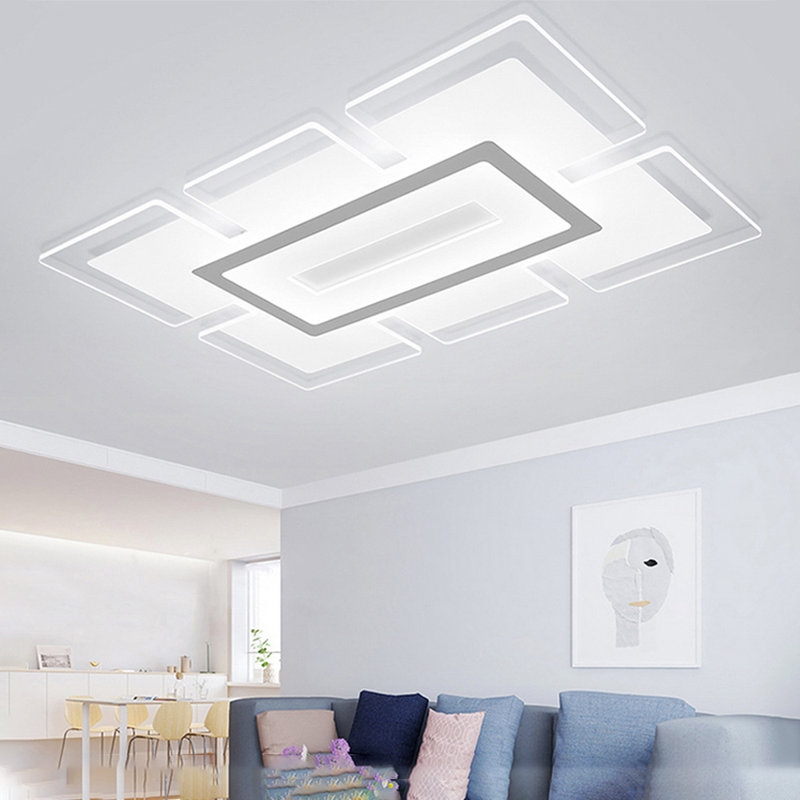 Plafonnier encastré 1 lumière Bozzuto, H 1,5 po x l 35,5 po x P 23,5 po, 6 000 K