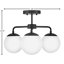 Plafonnier semi-encastré 20 po 3 lumières Kobie-1932433714