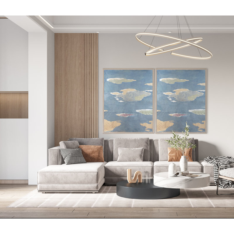 Clouds Print by Paule Marrot, Acrylic Box, 56" H x 44" W, Framed Print