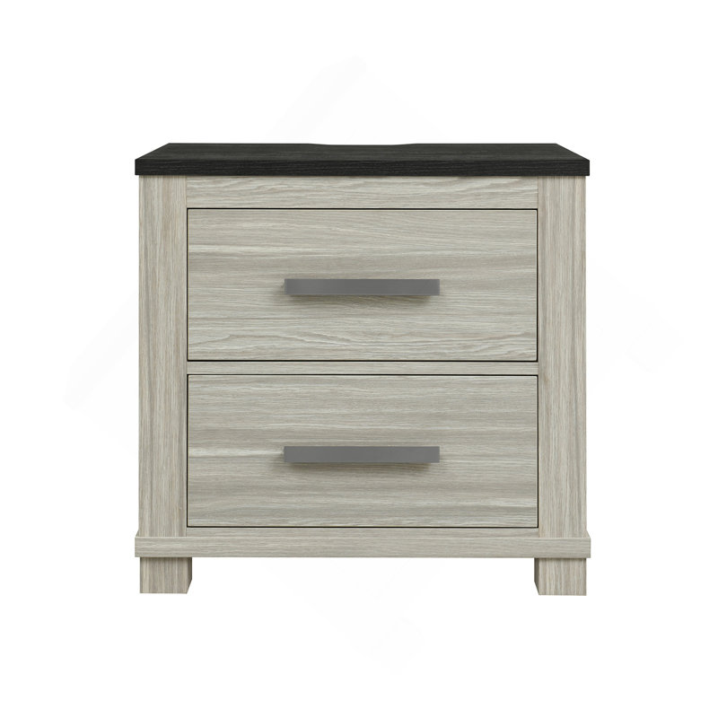 Table de chevet moderne, Beige brun