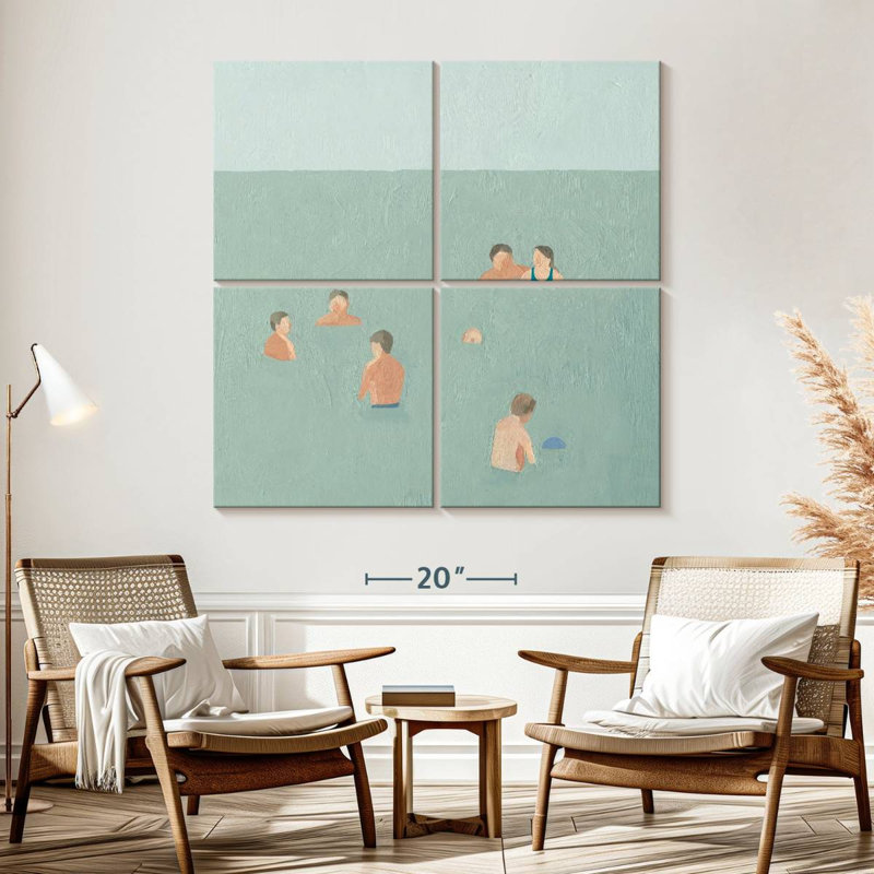Senne The Swimmers II, 57" H x 57" W