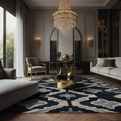 Tapis gris soyeux et moelleux