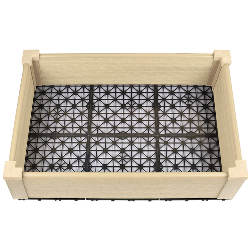 Lit de jardin surélevé en composite, Cèdre du Japon, H 8 po x l 35,75 po x P 36,75 po