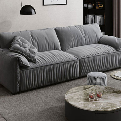 Canapé modulaire gris 94,49 po