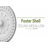 Endurathane Foster Shell Ceiling Medallion, 15 3/4"OD x 2"P (Fits Canopies up to 9 5/8"), Factory Primed-27786757