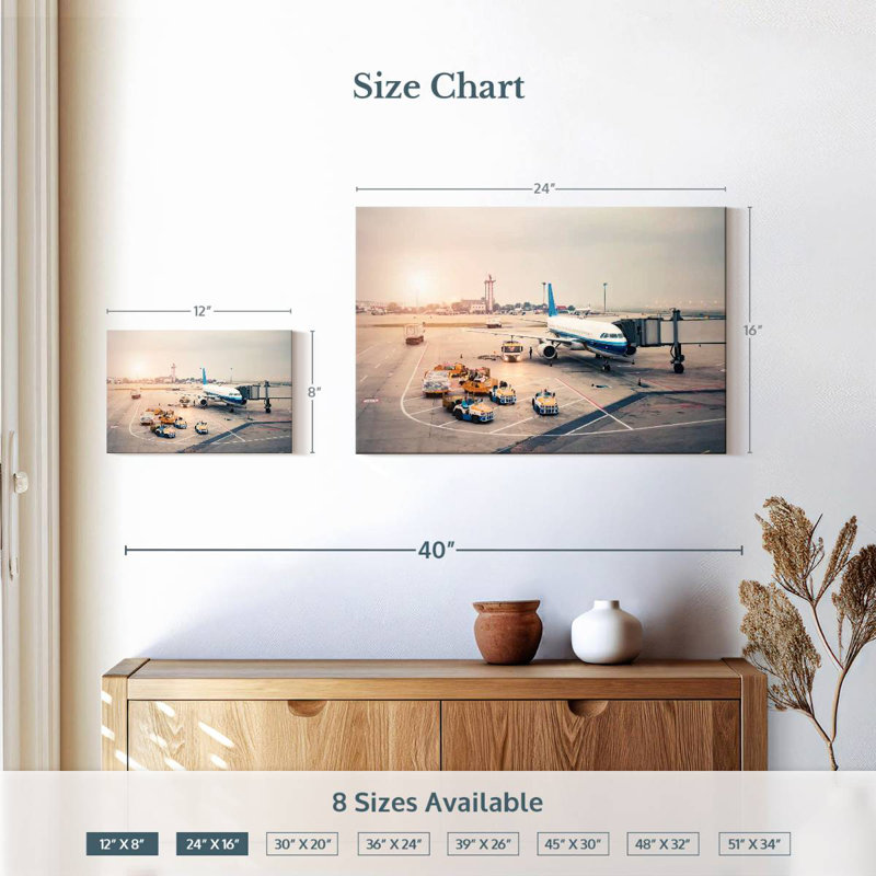 Mehar Plane départ, H 16 po x l 24 po