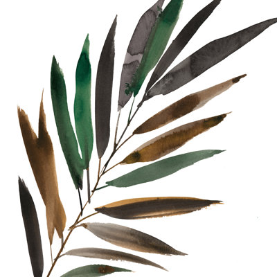 Tropical Leaf 1 Piece Wrapped Canvas Wall Art