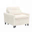 Fauteuil club en velours côtelé avec coussin-81531902