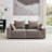 Makassar 78“ Square Arm Loveseat Modular Chenille Sofa-888723708
