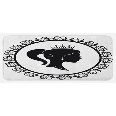 Glam Solid Color Polyester Kitchen Mat