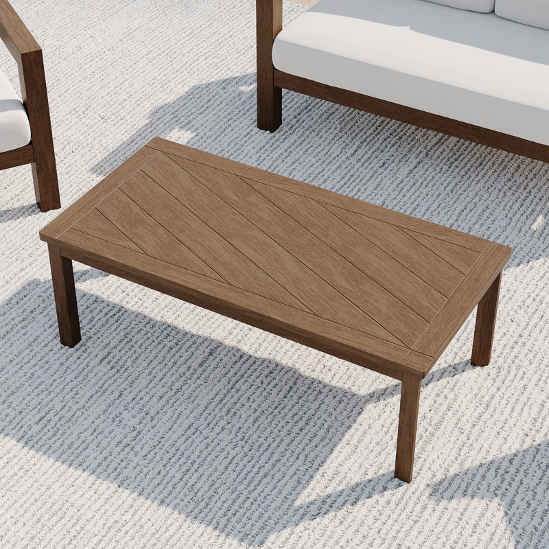 Outdoor Solid Wood Patio Coffee Table