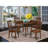 5 Piece Kitchen Table & Chairs Set Includes a Rectangle Dining Table with Dropleaf and 4 Dining Room Chairs, Mahogany-1195558822-1195558823-1195558820