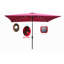 Parasol d'extérieur à DEL solaire 10 x 6,5T avec manivelle et bouton poussoir inclinable pour la cour-1041083603