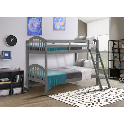 Swen Kids Twin Over Twin Bunk Bed