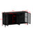 Modern Accent Cabinet With Tempered Glass Doors, Adjustable LED Lighting, And Ample Storage-1803016453