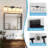 Dimmable 5-Light Vanity Light, Classic Bathroom Wall Sconce with White Glass Shade, E26 Base Fixture for Bedroom, Mirror Vanity-42437819-37242628
