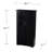 Window Pane Media Cabinet  Black-1139214510