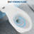 Elongated Two Piece Toilet 21 Inch Raised Seat Comfort Height Toilet Ceramic Construction with Excluded Lid Side Press Flush White
