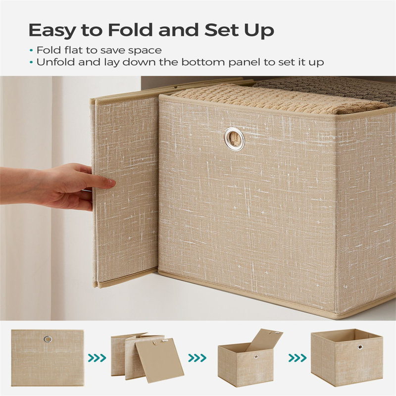 Rebrilliant Fabric Storage Bag, Beige
