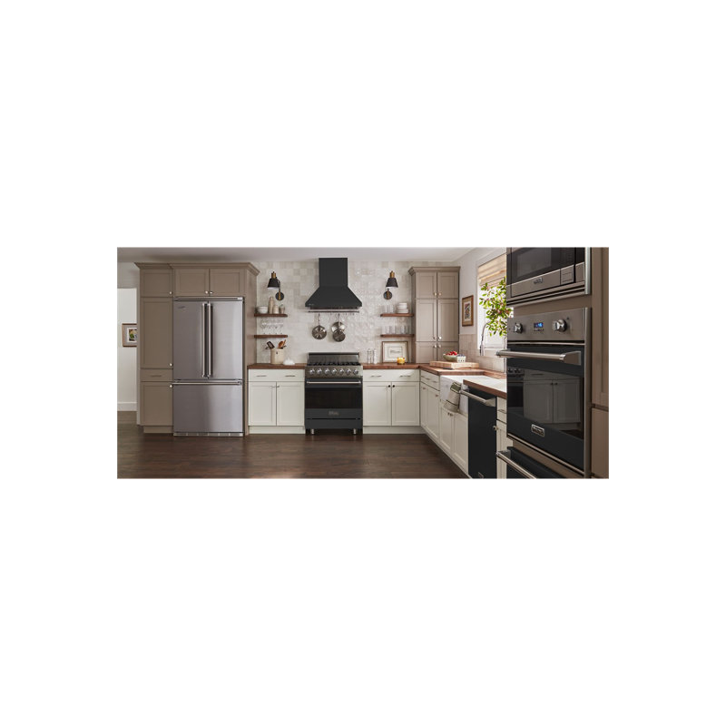 30" Wide Chimney Wall Hood + Ventilator, Ivy