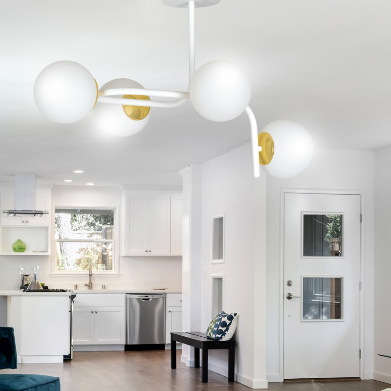 Gaiser 4 - Light Unique/Statement Pendant, White