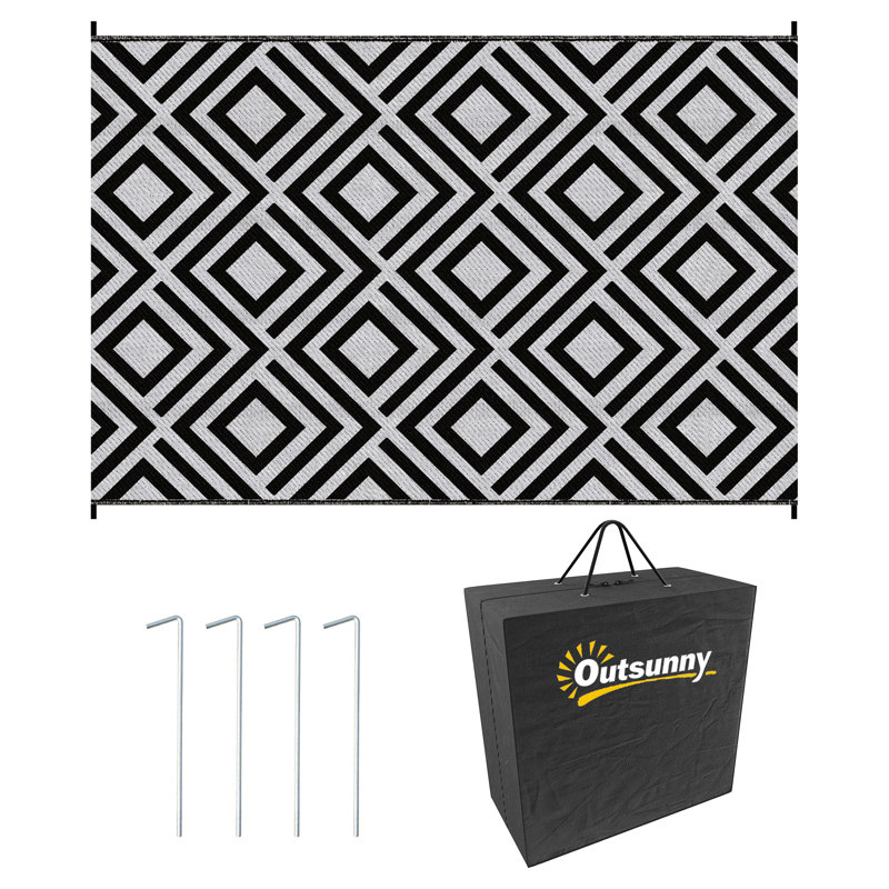 Geometric Machine Braided 182cm X 182cm Area Rug