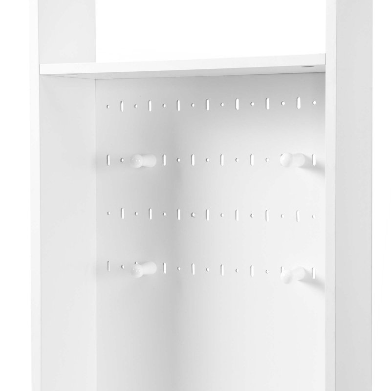 Rangement contemporain pour arbre d'entrée avec banc de rangement rembourré, armoire à chaussures multifonctionnelle avec panneau perforé, portemanteau moderne avec 4 crochets pour le vestibule, vestibule