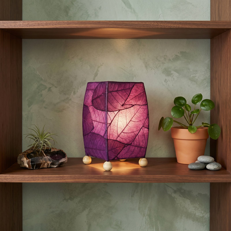 Mendocino Metal Novelty Lamp, Purple