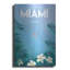  «Miami» par Arctic Frame, art mural en métal, 16 po x 24 po
